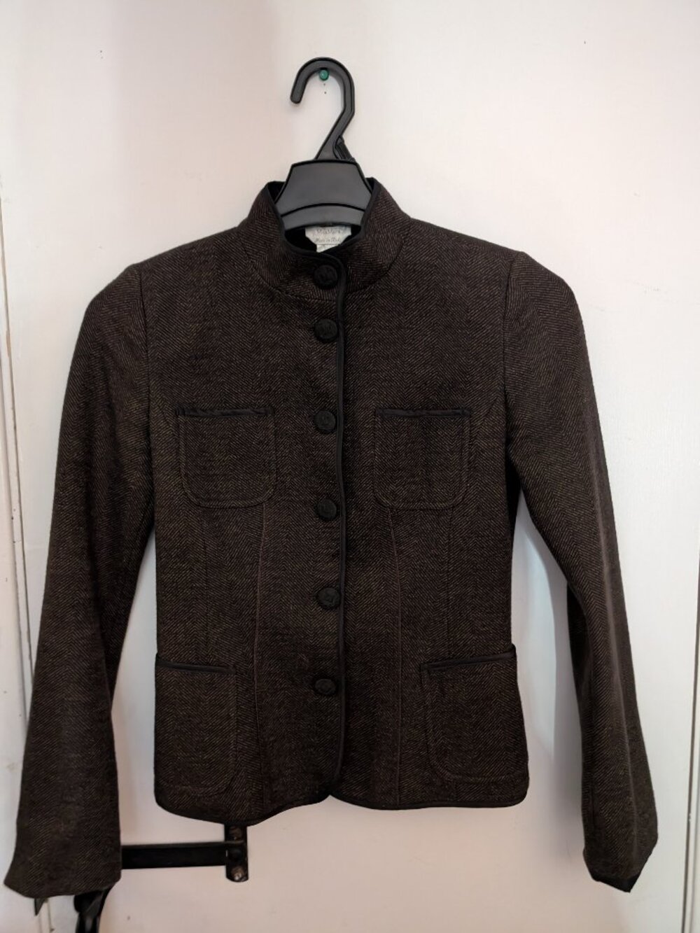 Max Mara veston femme Y2K brun & noir XS